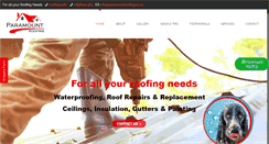 Desktop Screenshot of paramountroofing.co.za